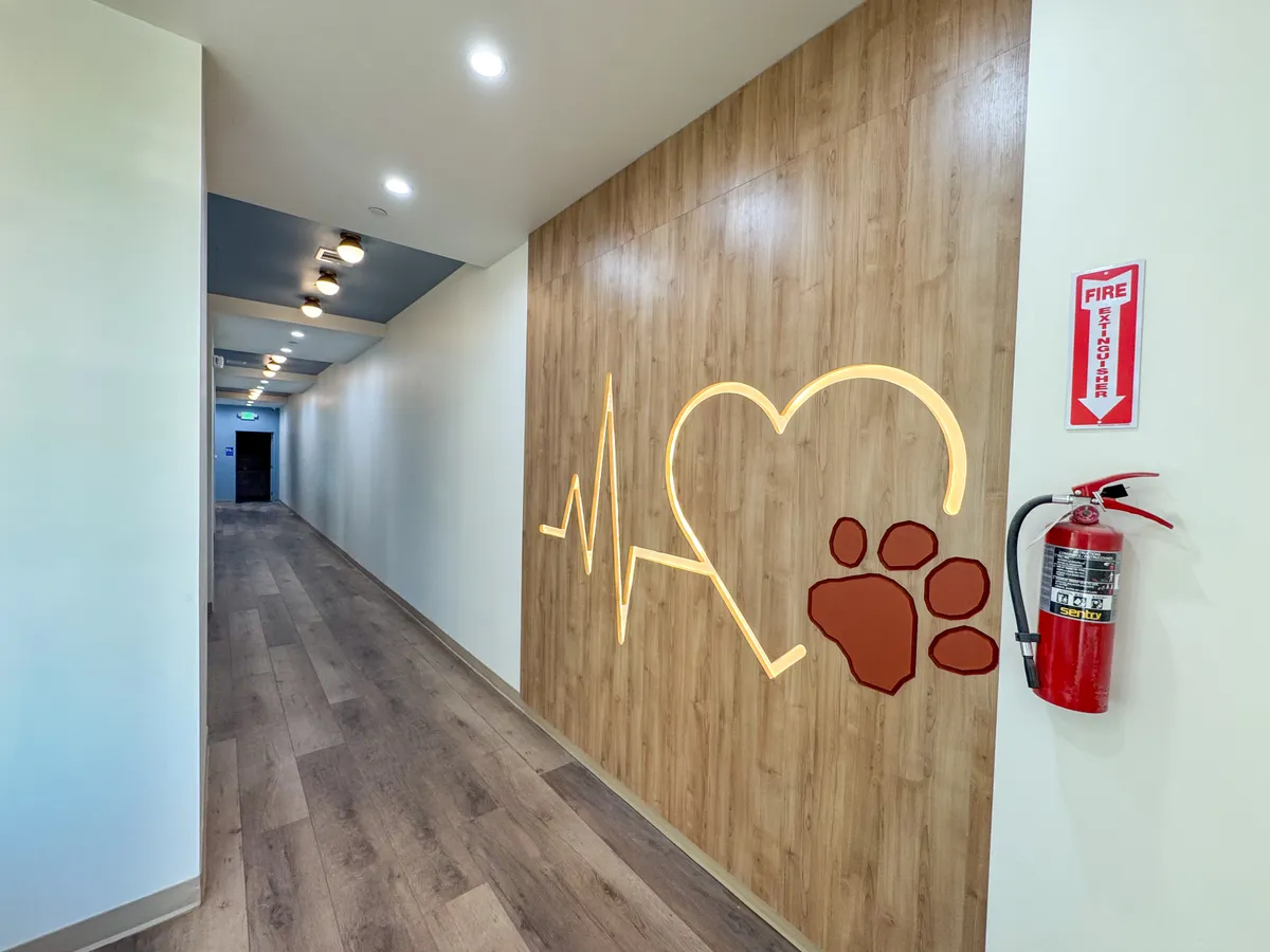 The hallway at UrgentPaws Thousand Oaks